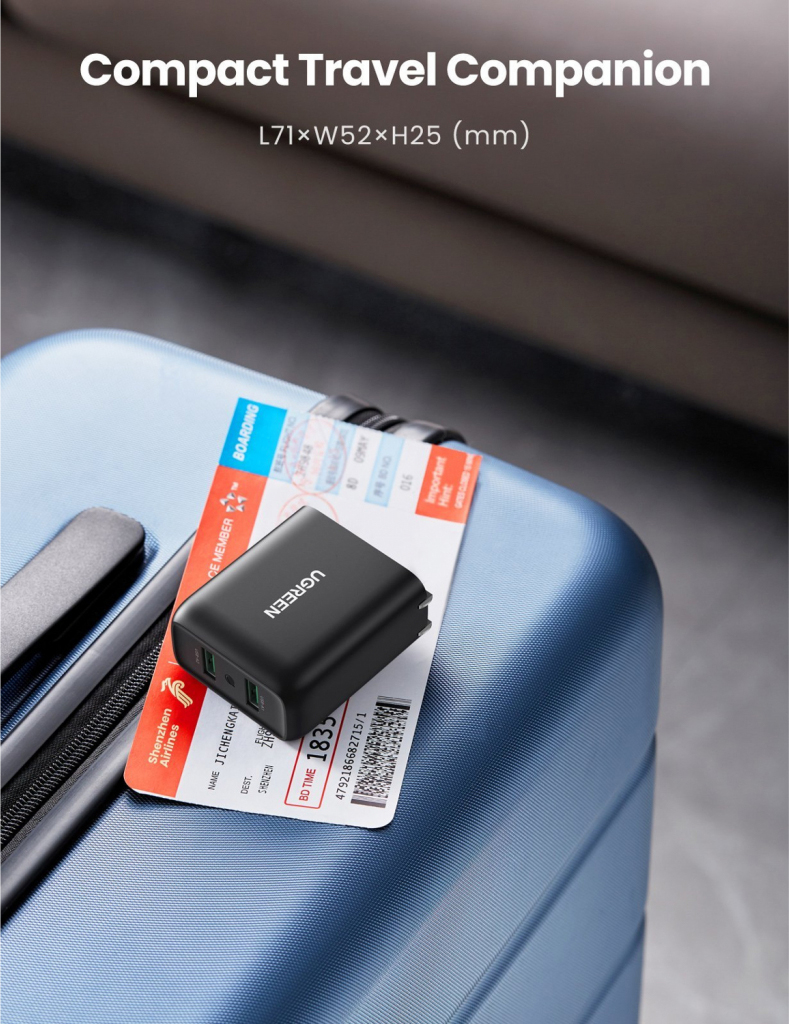 Мережевий зарядний пристрій UGREEN CD161 Black (10216) · 4