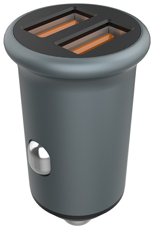 Автомобільний зарядний пристрій COLORWAY 2USB 36W Quick Charge 3.0 Gray (CW-CHA036Q-GR) · 3