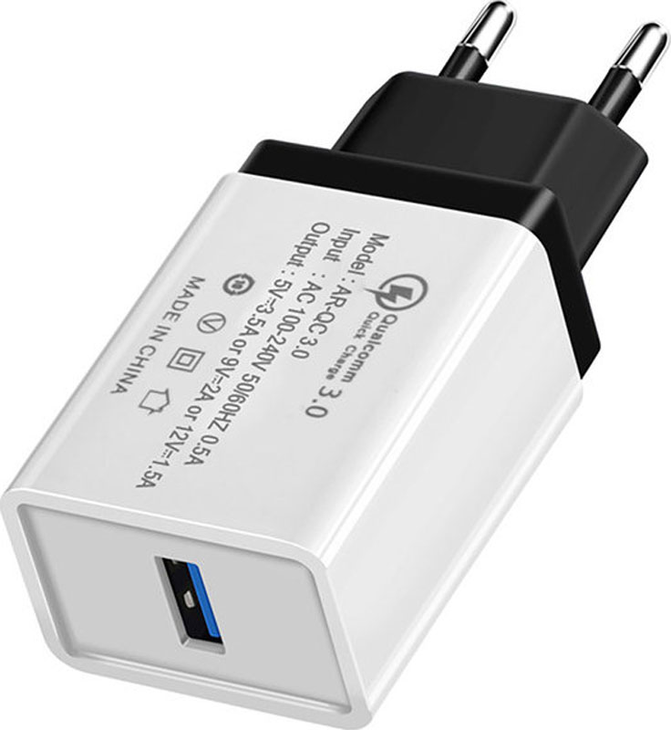 Мережевий зарядний пристрій XOKO QC-100 USB 3.0 3.5A White/Black в Києві