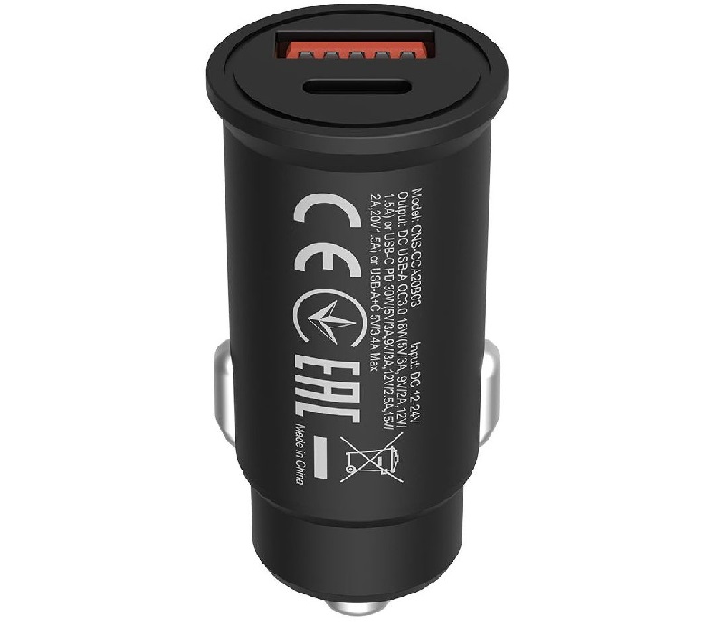 Автомобільний зарядний пристрій CANYON PD 30W/QC3.0 18W (CNS-CCA20B03) · 4