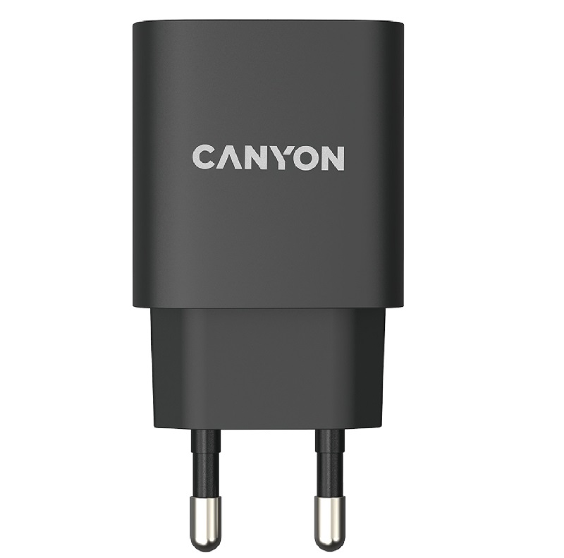 Мережевий зарядний пристрій CANYON H-20-02 PD USB-C 20W Black (CNE-CHA20B02) · 4