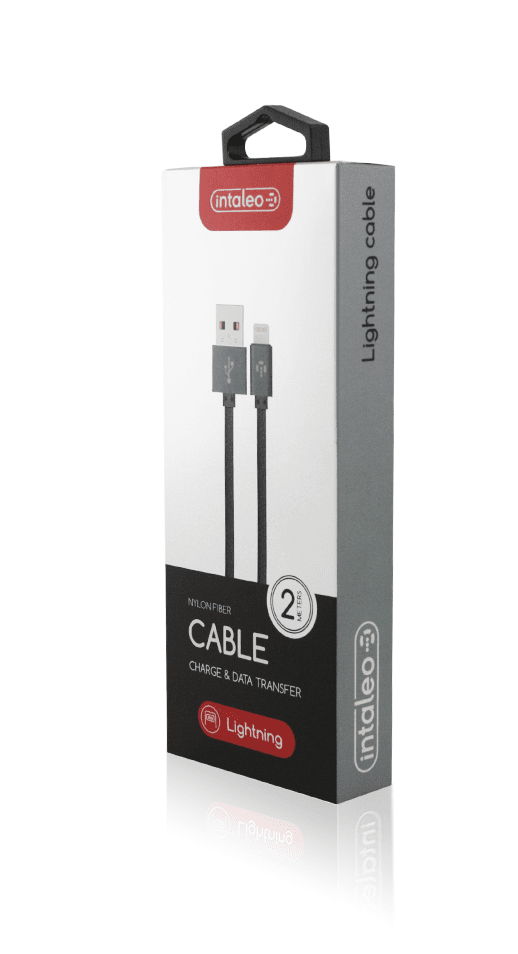 

Кабель Intaleo CBGNYL2 USB-Lightning/2м/К/Grey