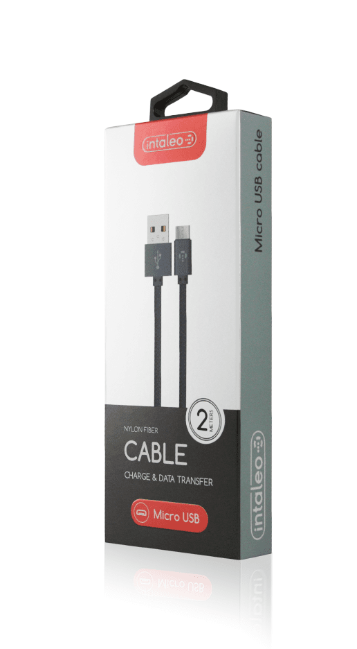 

Кабель Intaleo CBGNYM2 USB-MicroUSB/2м/К/Grey