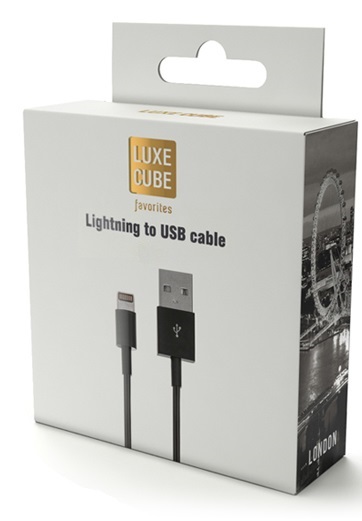 

Кабель LuxeCube USB-Lightning 1м Black