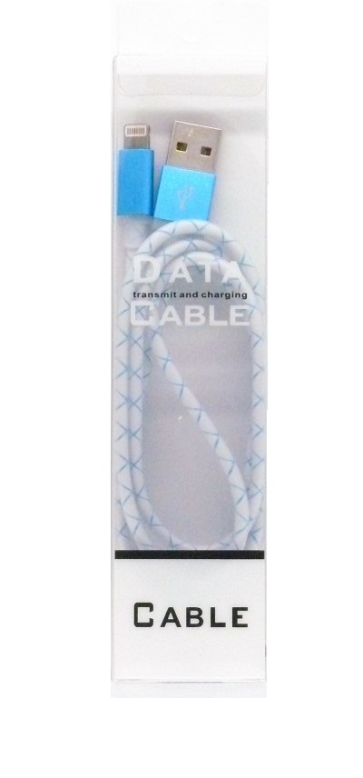 

Кабель Dengos micro-USB LED 1м blue