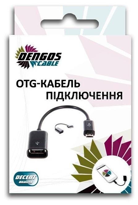 

Переходник для смартфона Dengos OTG Connect kit