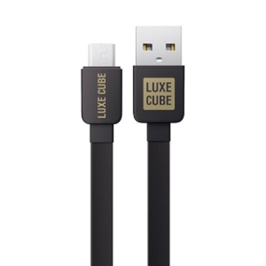 Кабель LuxeCube micro-USB 1м Black в Киеве