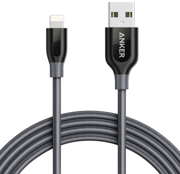 

Кабель ANKER PowerLine+ Lightning-USB 1.8m Space Gray (A8122HA1)