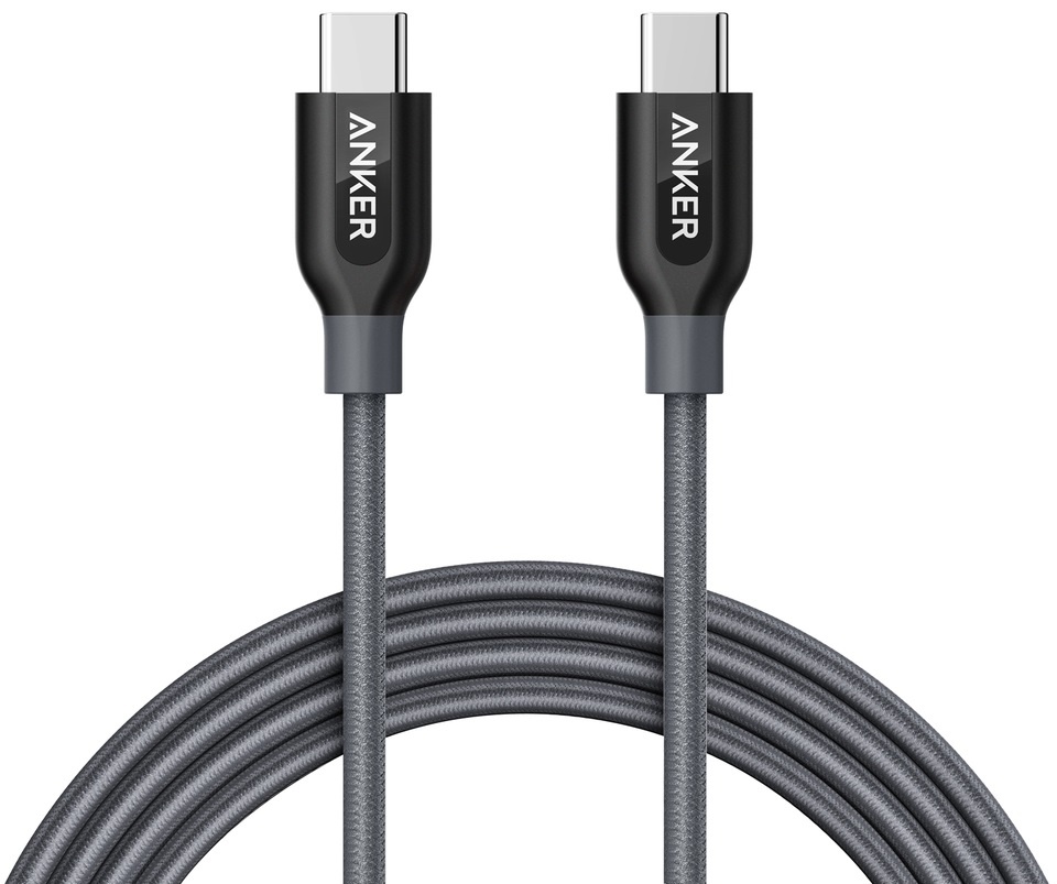 

Кабель ANKER PowerLine+ USB-C 2.0-USB-C 2.0 1.8m Space Gray (A81880A1)