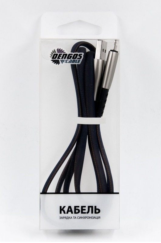 Кабель DENGOS USB Lightning 1м Black · 3