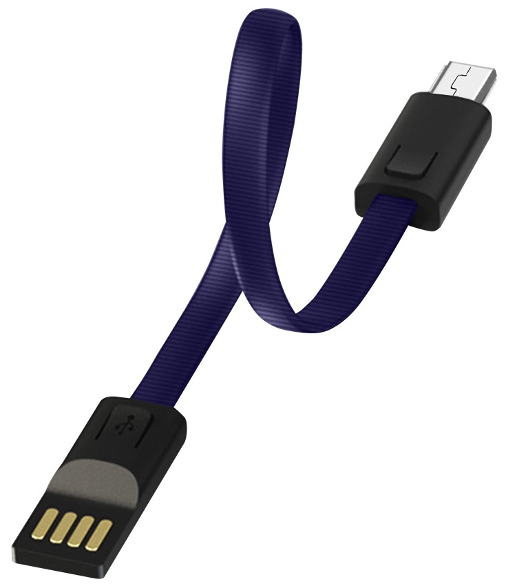 Кабель Colorway USB - MicroUSB 0,2м/2.4А/П/синій · 2