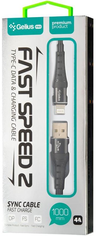 Кабель Gelius Fast Speed 2 GP-UC05i Lightning Black (82832) · 3