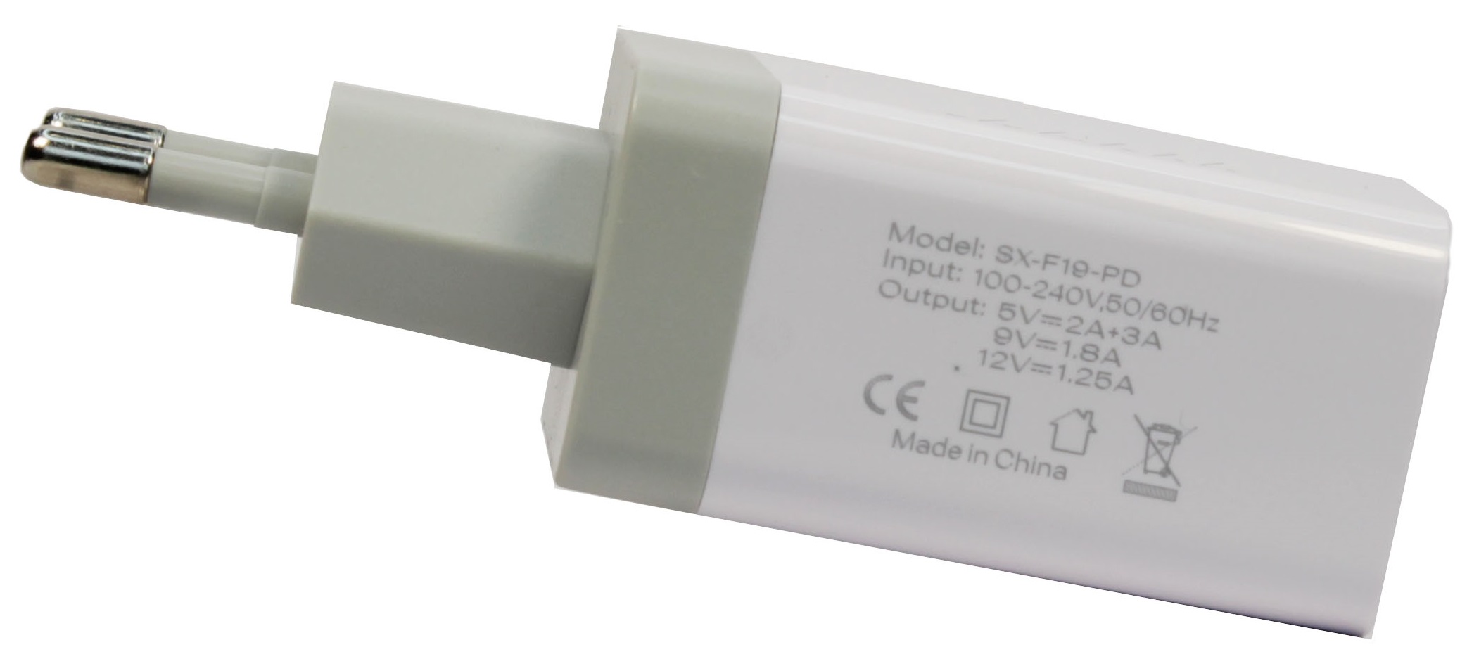Зарядний пристрій Profit ES-D91 PD QC3.0 USBA+Type-C White · 3
