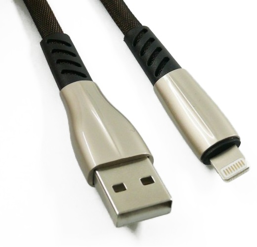 Кабель DENGOS USB Lightning 1м Black · 2