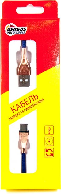 Кабель DENGOS Micro-USB круглий 1 м Blue (NTK-M-SET-DBLUE) · 3