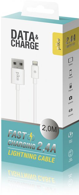 Кабель синхронізації PIKO CB-UL12 Lightning 2м White (1283126493867) · 3