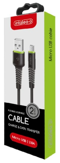 Кабель INTALEO CBFLEXM2 USB - Micro USB 2 м Black · 4
