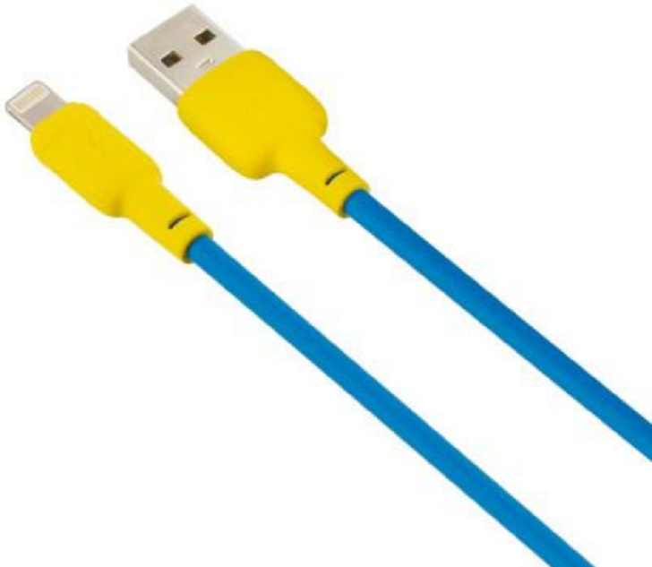Кабель GELIUS Full Silicon GP-UCN001L Lightning 1.2 м Yellow/Blue · 2