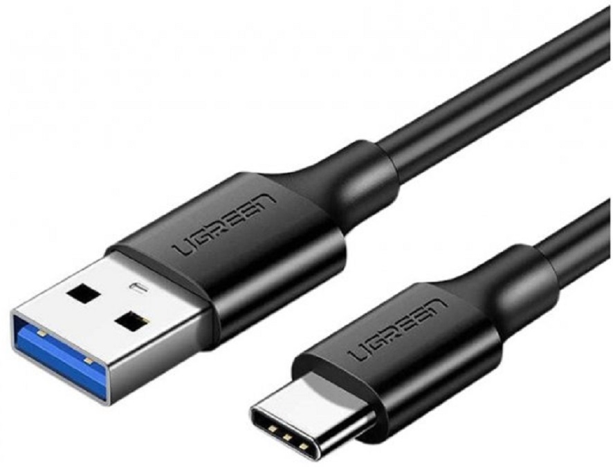 Кабель UGREEN US184 USB 3.0 to USB Type-C Male 2.4A 2 м Black (20884) в Киеве