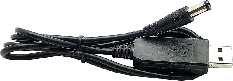 Кабель ACCLAB USB - DC 5.5х2.1 мм 5V 1.5A Black (1283126552816) · 2