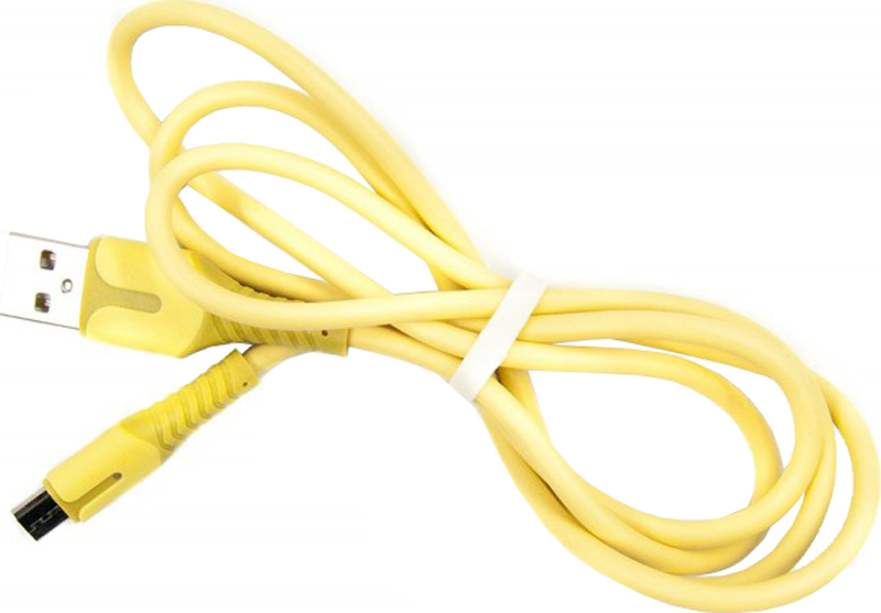 Кабель DENGOS USB - Micro-USB 1 м Yellow (PLS-M-IND-SOFT-YELLOW) в Києві