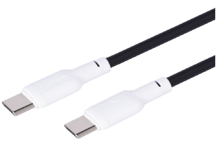 Кабель GELIUS Full Silicon GP-UCN001CC Type-C/Type-C 1.2м Black/White (92315) · 3
