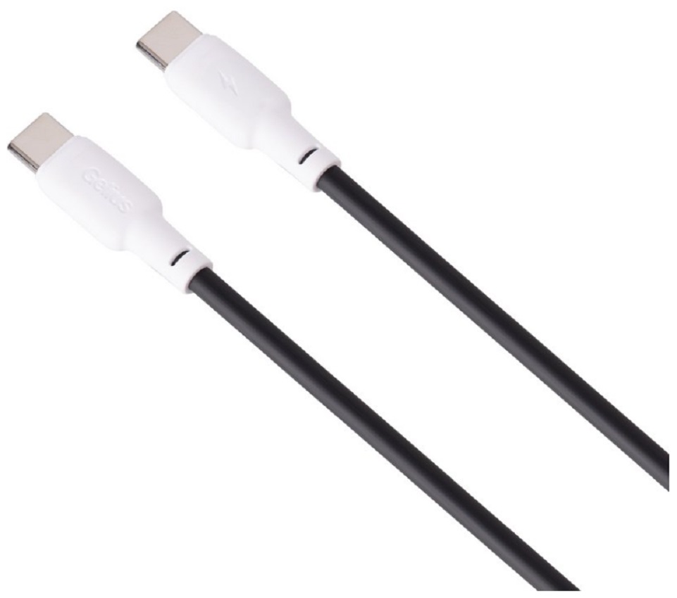 Кабель GELIUS Full Silicon GP-UCN001CC Type-C/Type-C 1.2м Black/White (92315) · 2