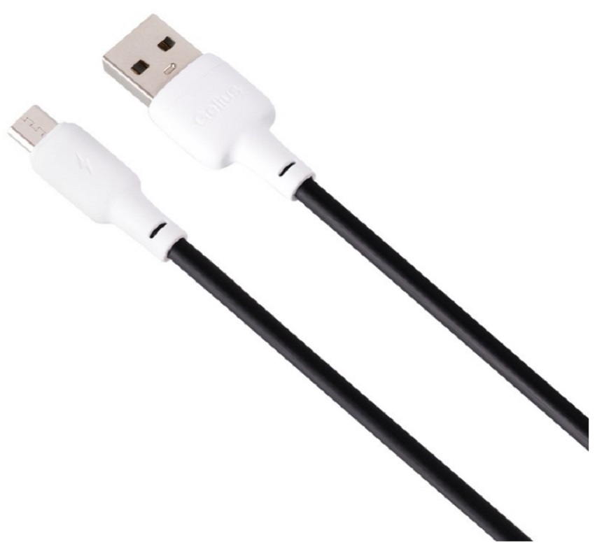 Кабель GELIUS Full Silicon GP-UCN001M MicroUSB 1.2м Black/White (92319) · 2