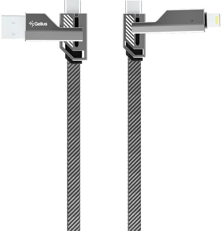 Кабель GELIUS Twister GP-UCN004 4в1 1.2м (60W) Gray (96540) · 3