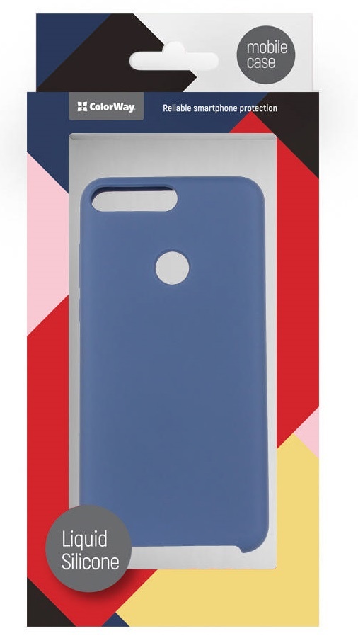 

Чехол Colorway Liquid Silicone Huawei Y7 2018 Prime Blue (CW-CLSHY718P-DB)
