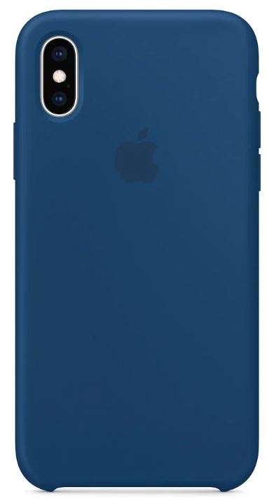 

Накладка Apple iPhone XS Silicone Case Blue Horizon (MTF92ZM/A)