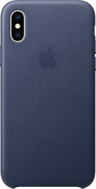 

Накладка Apple iPhone XS Leather Case Midnight Blue (MRWN2ZM/A)