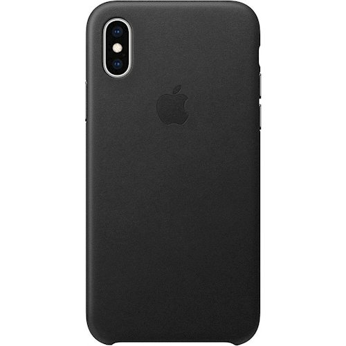 

Накладка Apple iPhone XS Leather Case Black (MRWM2ZM/A)