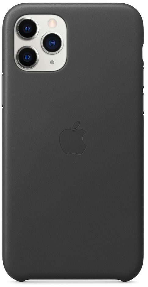 Акція на Накладка iPhone 11 Pro Max Leather Case - Black (MX0E2ZM/A) від Eldorado