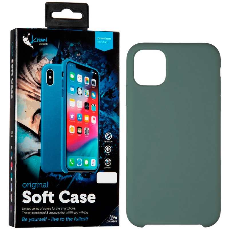 Накладка KRAZI Soft Case для Apple iPhone 11 Pro Max Green (76244) в Киеве