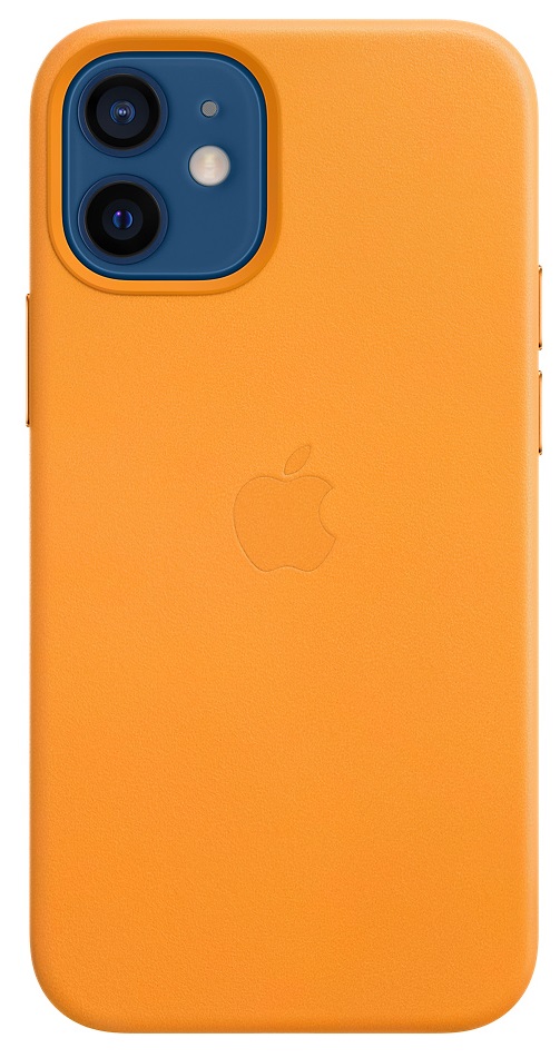 Накладка APPLE iPhone 12 Mini Leather Case California Poppy (MHK63ZE/A) в Києві