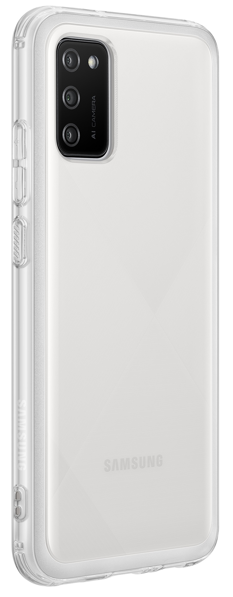 Накладка SAMSUNG Galaxy A02s Soft Clear Cover Transparent (EF-QA025TTEGRU) · 2