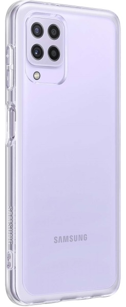 Накладка SAMSUNG Galaxy A22 Soft Clear Cover Transparent (EF-QA225TTEGRU) · 2