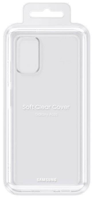Накладка SAMSUNG Galaxy A03s Soft Clear Cover Transparent (EF-QA037TTEGRU) · 5
