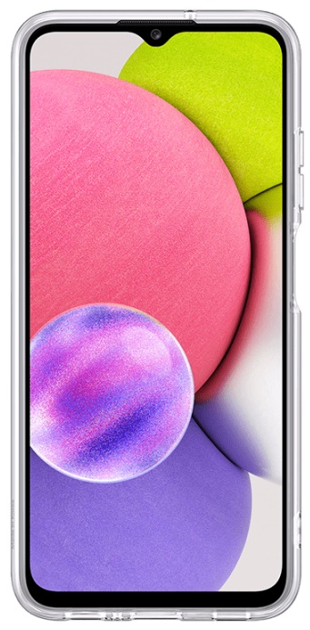 Накладка SAMSUNG Galaxy A03s Soft Clear Cover Transparent (EF-QA037TTEGRU) · 2