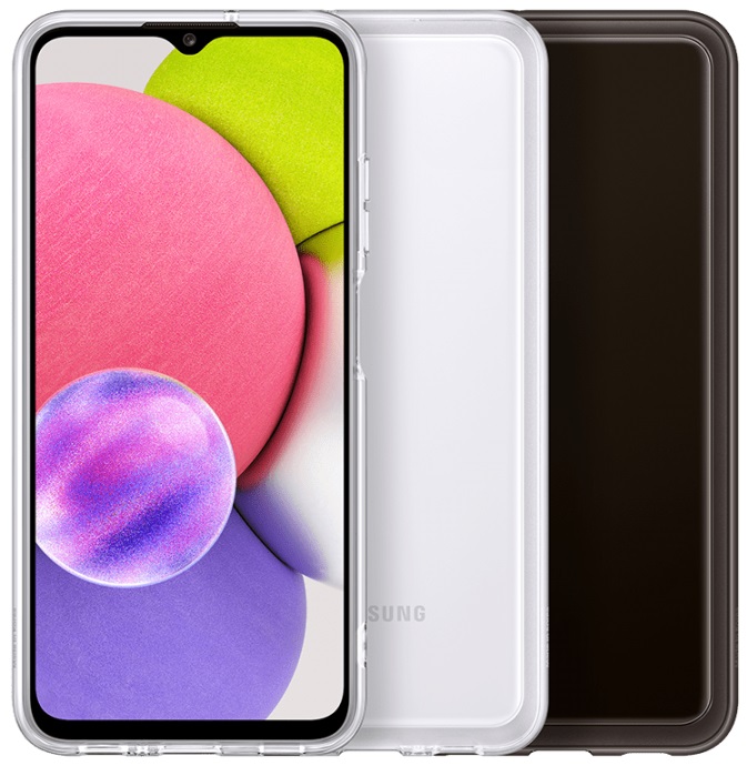 Накладка SAMSUNG Galaxy A03s Soft Clear Cover Transparent (EF-QA037TTEGRU) · 6