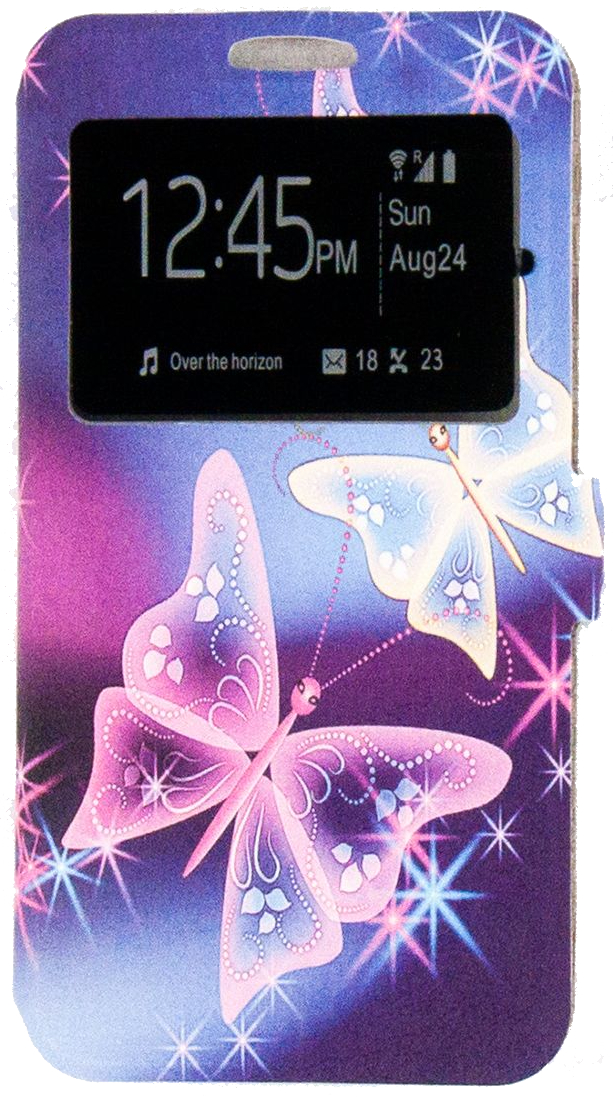 Чехол-книжка DENGOS Flipp-Book Call ID для Samsung Galaxy A32 SM-A325 Розовая бабочка (DG-SL-BK-291) в Киеве