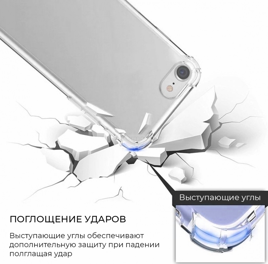 Накладка ARMORSTANDART Air Force для Xiaomi Redmi Note 9 Transparent (ARM56655) · 3