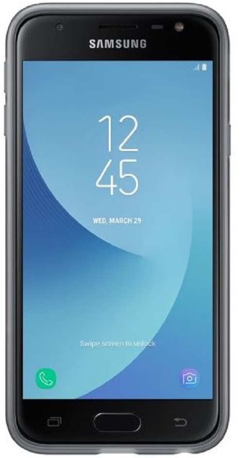 Накладка SAMSUNG Galaxy J3 (2017) Jelly Cover Black (EF-AJ330TBEGRU) · 2