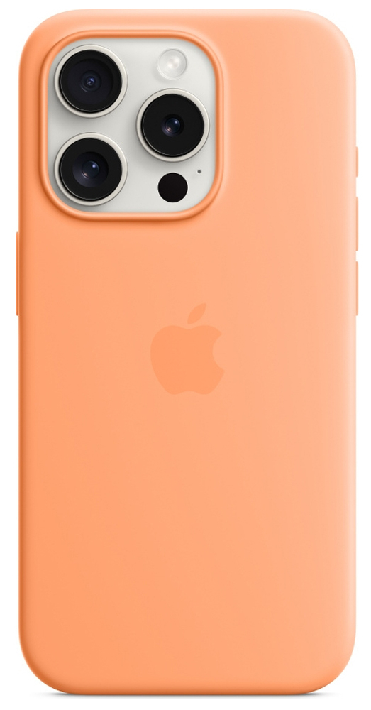 Накладка APPLE iPhone 15 Pro Silicone Case with MagSafe Orange Sorbet (MT1H3ZM/A) в Киеве