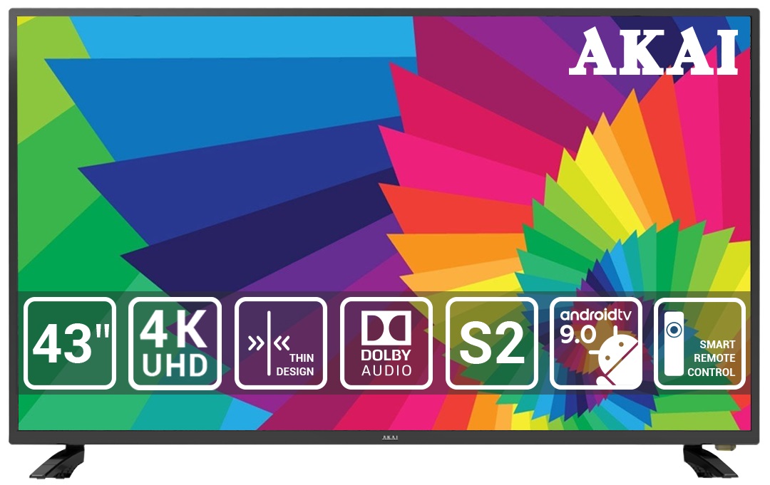 Телевізор AKAI UA43LEP1UHD9+Bluetooth Voice Remote Control в Києві