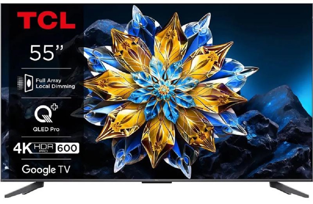 Телевізор 55" TCL QLED Pro 4K 60Hz Smart Google TV Black ONKYO sound в Києві