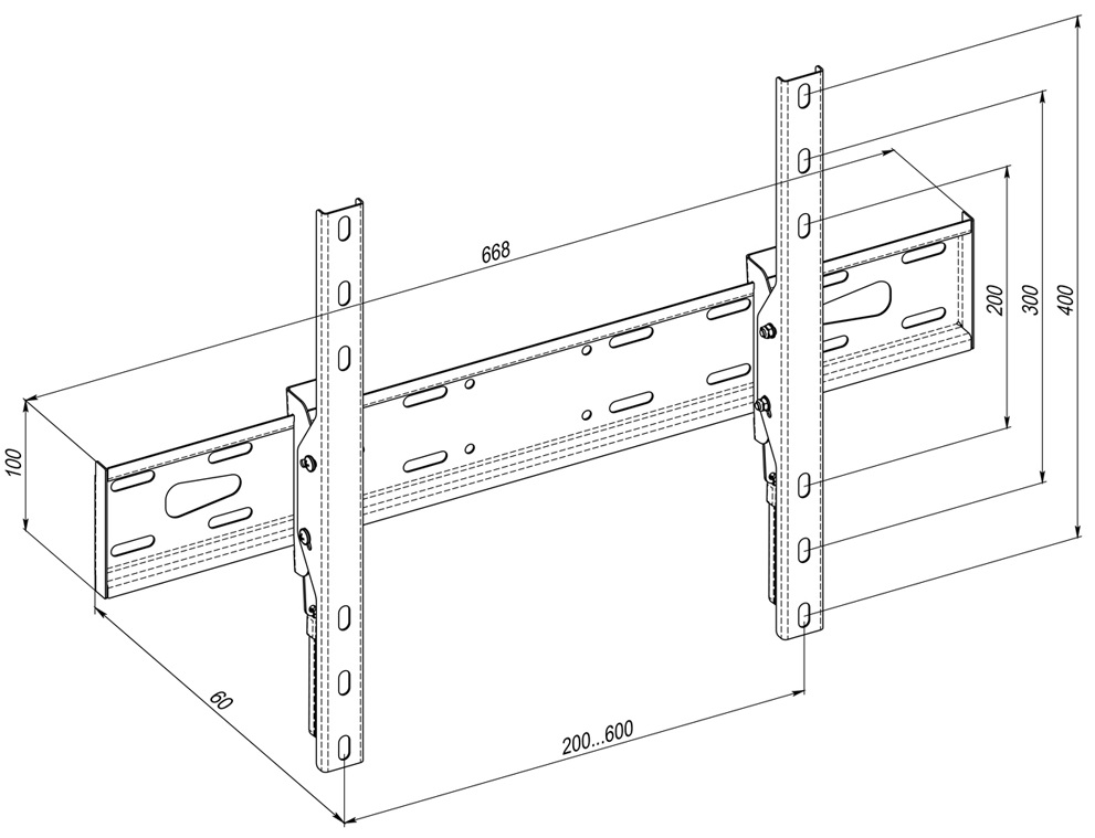 Кронштейн 40"-82" HITECHNIC KS78261EN · 5
