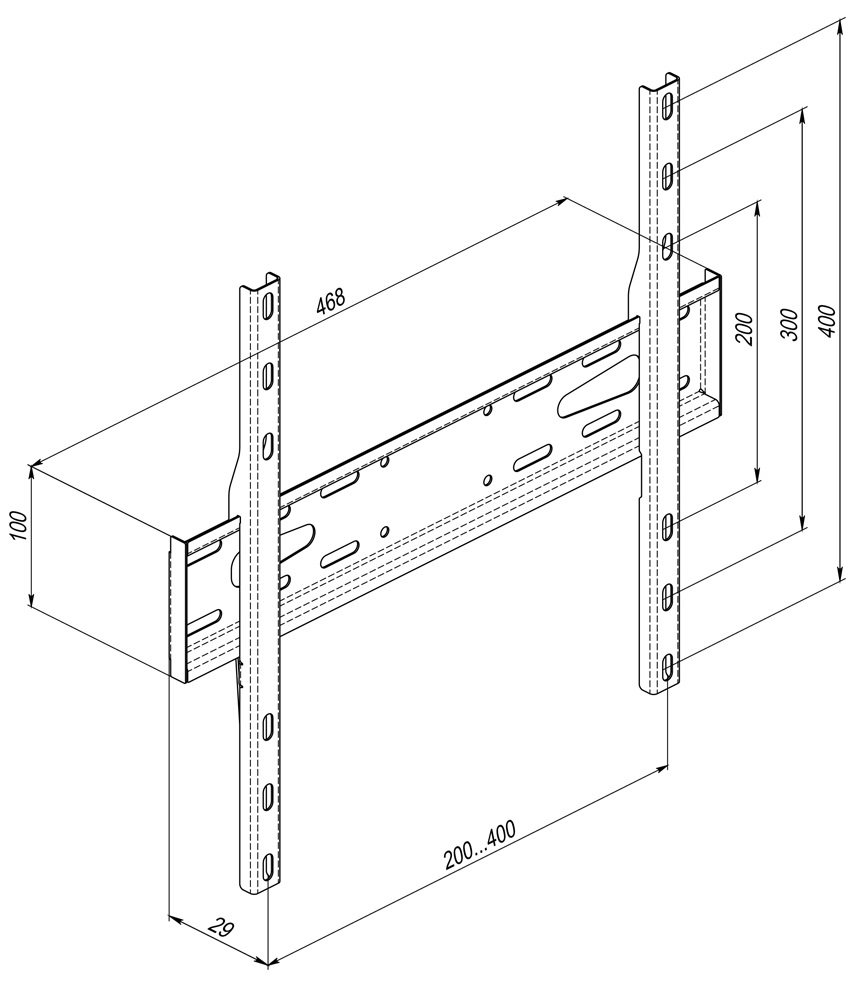 Кронштейн 32"-65" HITECHNIC KS76240EP · 6