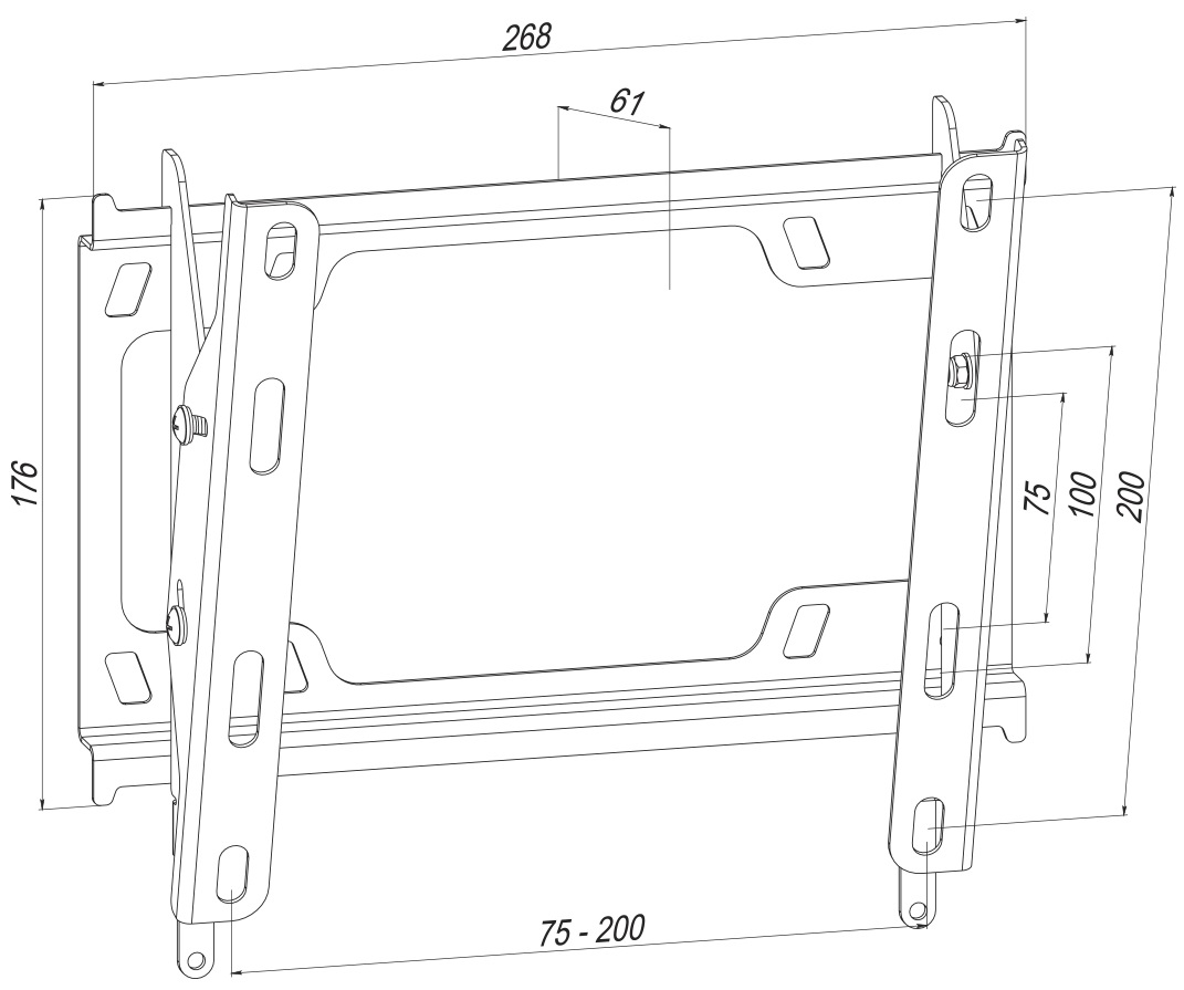 Кронштейн 19"-43" HITECHNIC KS75021EN · 6